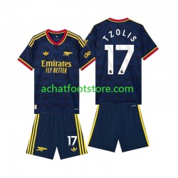 Maillot Arsenal Christos Tzolis 17 Extérieur Tenue pour Enfant 2026-2027 Manche Courte