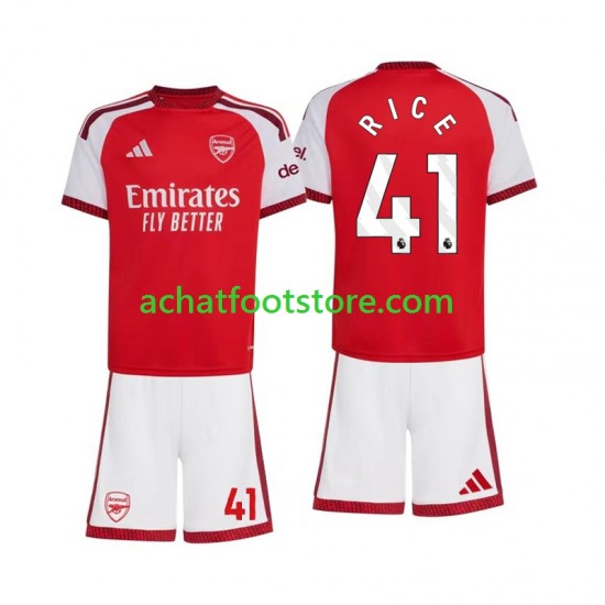 Maillot Arsenal Declan Rice 41 Domicile Tenue pour Enfant 2026-2027 Manche Courte