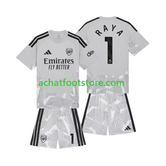 Maillot Arsenal David Raya 1 Gardien Domicile Tenue pour Enfant 2026-2027 Manche Courte