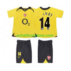 Maillot Arsenal Thierry Henry 14 Rétro Extérieur Tenue pour Enfant 1998 2006 Manche Courte
