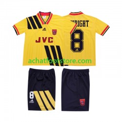 Maillot Arsenal WRIGHT 8 Rétro Extérieur Tenue pour Enfant 1993 1994 Manche Courte