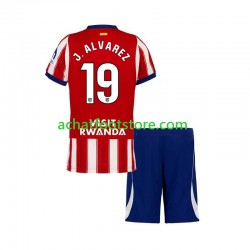 Maillot Atlético Madrid Julian Alvarez 19 Domicile Tenue pour Enfant 2026-2027 Manche Courte