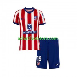 Maillot Atlético Madrid Julian Alvarez 19 Domicile Tenue pour Enfant 2026-2027 Manche Courte