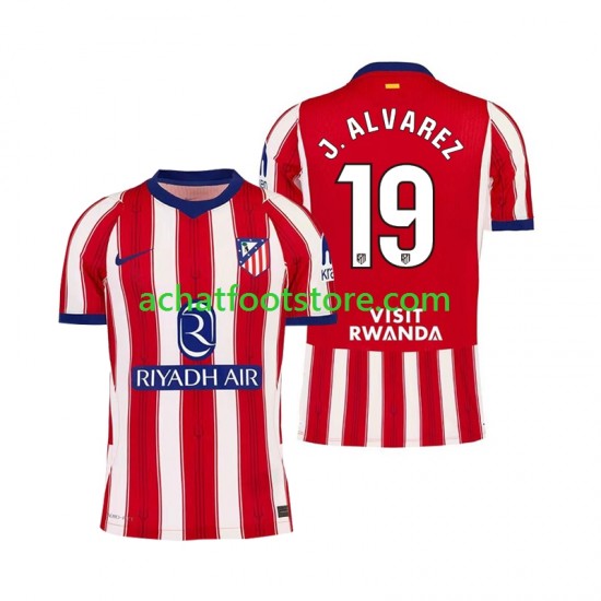 Maillot Atlético Madrid Julian Alvarez 19 Domicile Tenue pour Homme 2026-2027 Manche Courte