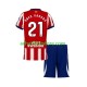 Maillot Atlético Madrid Obed Vargas 21 Domicile Tenue pour Enfant 2026-2027 Manche Courte