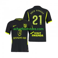 Maillot Atlético Madrid Obed Vargas 21 Extérieur Tenue pour Homme 2026-2027 Manche Courte