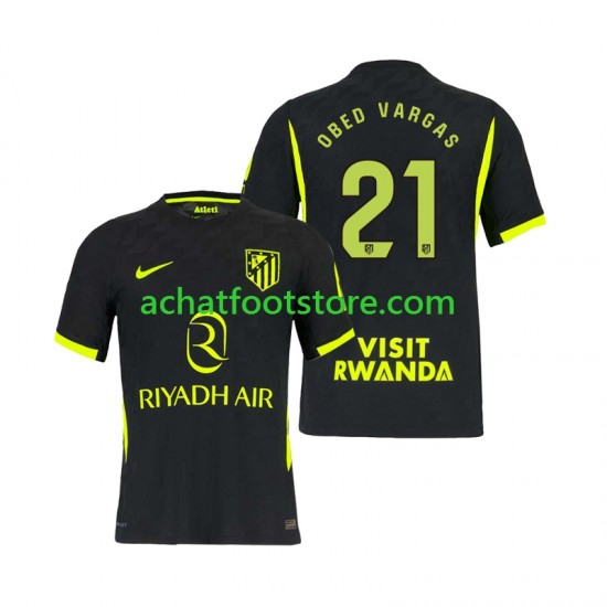 Maillot Atlético Madrid Obed Vargas 21 Extérieur Tenue pour Homme 2026-2027 Manche Courte