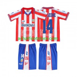 Maillot Atlético Madrid SIMEONE 14 Rétro Domicile Tenue pour Enfant 1996 2004 Manche Courte