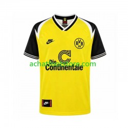 Maillot Borussia Dortmund Rétro Domicile Tenue pour Homme 1995 Manche Courte