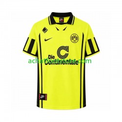 Maillot Borussia Dortmund Rétro Domicile Tenue pour Homme 1996 Manche Courte