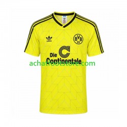 Maillot Borussia Dortmund Rétro Domicile Tenue pour Homme 1988 Manche Courte