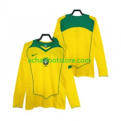 Maillot Brésil Rétro Domicile Tenue pour Homme 1999 Manche Longue