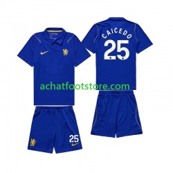 Maillot Chelsea Moises Caicedo 25 Domicile Tenue pour Enfant 2026-2027 Manche Courte
