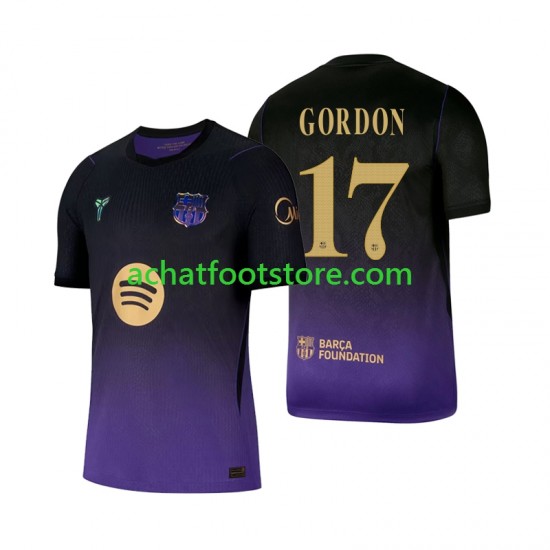 Maillot FC Barcelone Anthony Gordon 17 Extérieur Tenue pour Homme 2026-2027 Manche Courte