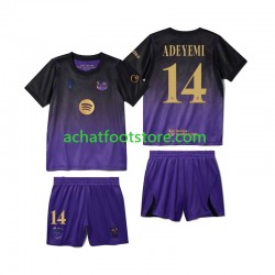 Maillot FC Barcelone Karim Adeyemi 14 Extérieur Tenue pour Enfant 2026-2027 Manche Courte