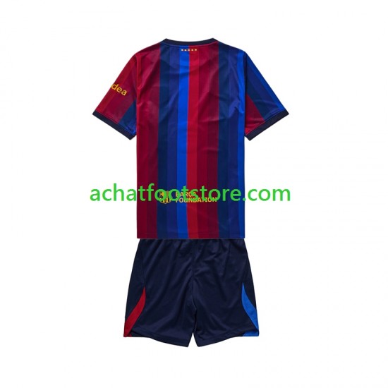 Maillot FC Barcelone Domicile Tenue pour Enfant 2026-2027 Manche Courte