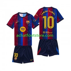 Maillot FC Barcelone Lamine Yamal 10 Domicile Tenue pour Enfant 2026-2027 Manche Courte