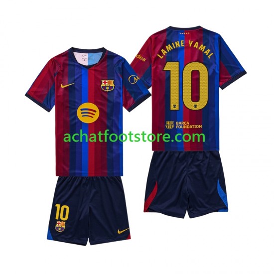 Maillot FC Barcelone Lamine Yamal 10 Domicile Tenue pour Enfant 2026-2027 Manche Courte