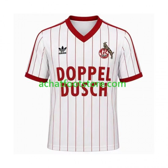 Maillot FC Cologne Rétro Domicile Tenue pour Homme 1982 1983 Manche Courte