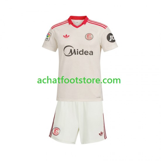 Maillot Séville FC Rétro Domicile Tenue pour Enfant 2025-2026 Manche Courte