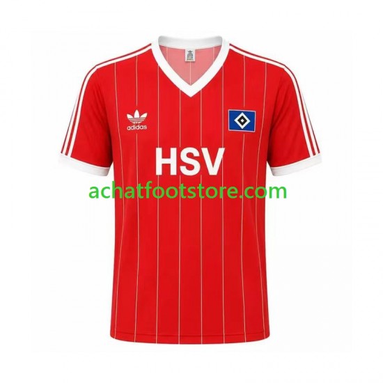 Maillot Hamburger SV Rétro Extérieur Tenue pour Homme 1983 Manche Courte