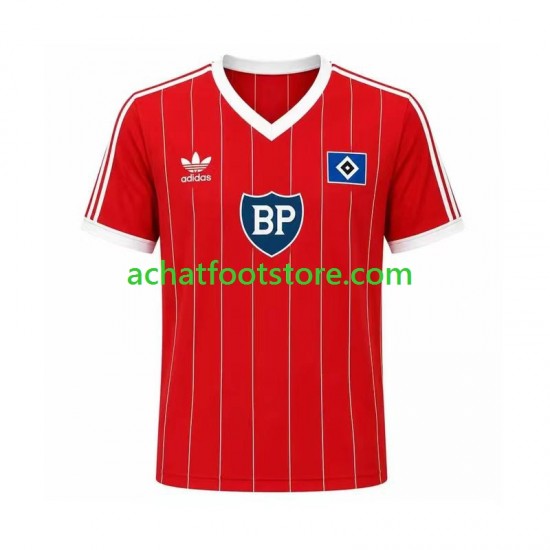 Maillot Hamburger SV Rétro Extérieur Tenue pour Homme 1984 Manche Courte