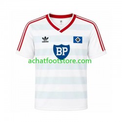 Maillot Hamburger SV Rétro Extérieur Tenue pour Homme 1986 Manche Courte
