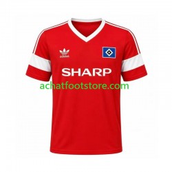 Maillot Hamburger SV Rétro Extérieur Tenue pour Homme 1988 Manche Courte
