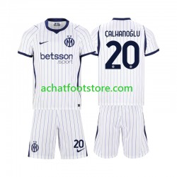 Maillot Inter Milan Hakan Calhanoglu 20 Extérieur Tenue pour Enfant 2026-2027 Manche Courte