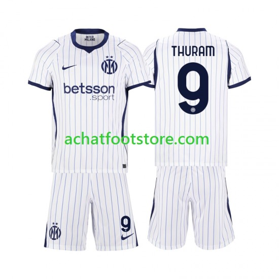 Maillot Inter Milan Marcus Thuram 9 Extérieur Tenue pour Enfant 2026-2027 Manche Courte