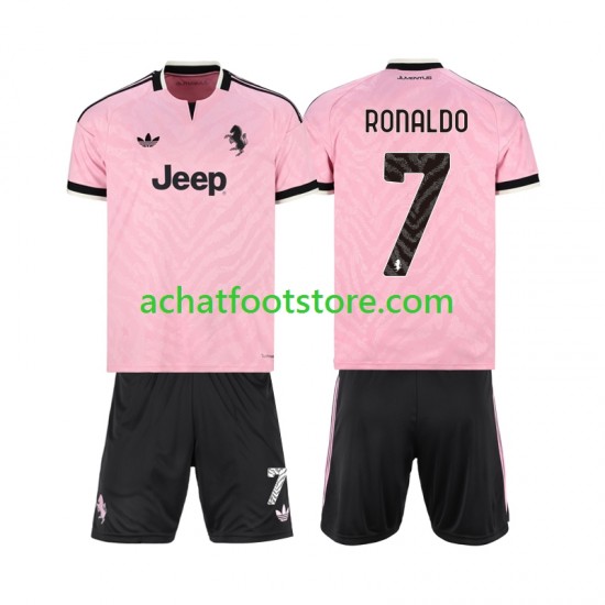 Maillot Juventus Cristiano Ronaldo 7 Extérieur Tenue pour Enfant 2026-2027 Manche Courte