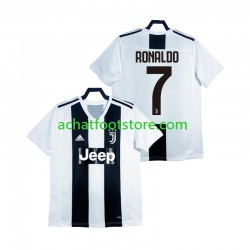Maillot Juventus Cristiano Ronaldo Rétro Domicile Tenue pour Homme 2018 2019 Manche Courte