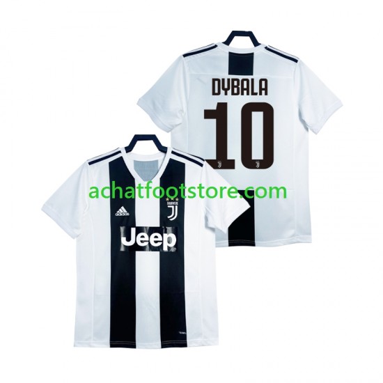 Maillot Juventus DYBALA 21 Rétro Domicile Tenue pour Homme 2018 2019 Manche Courte
