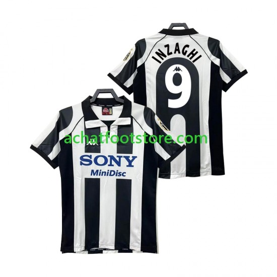 Maillot Juventus INZAGHI 9 Rétro Domicile Tenue pour Homme 2004 1988 Manche Courte
