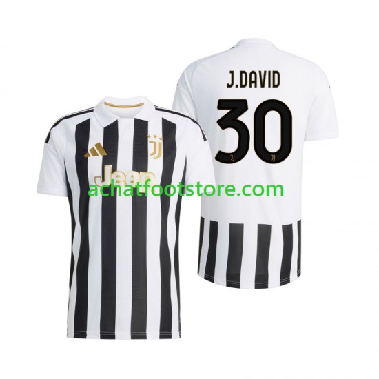 Maillot Juventus Jonathan David 30 Domicile Tenue pour Homme 2026-2027 Manche Courte