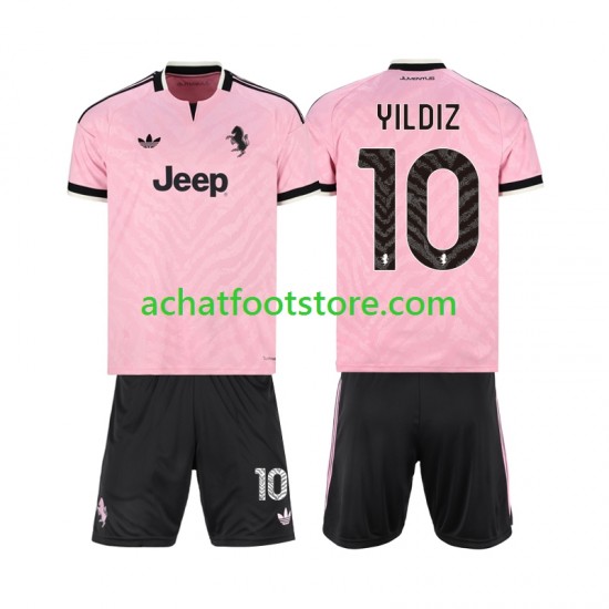 Maillot Juventus Kenan Yildiz 10 Extérieur Tenue pour Enfant 2026-2027 Manche Courte