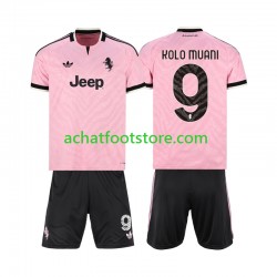 Maillot Juventus Randal Kolo Muani 9 Extérieur Tenue pour Enfant 2026-2027 Manche Courte