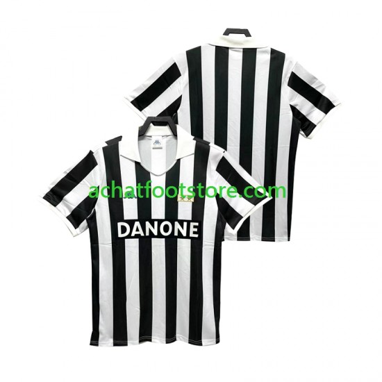 Maillot Juventus Rétro Domicile Tenue pour Homme 1992 1994 Manche Courte