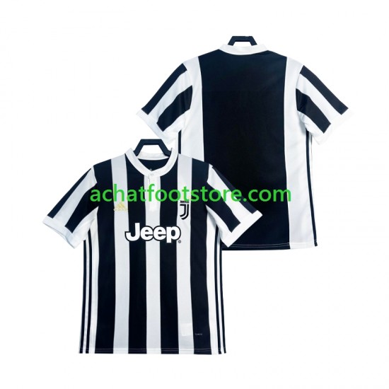 Maillot Juventus Rétro Domicile Tenue pour Homme 2017 2018 Manche Courte