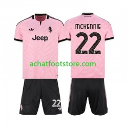 Maillot Juventus Weston McKennie 22 Extérieur Tenue pour Enfant 2026-2027 Manche Courte