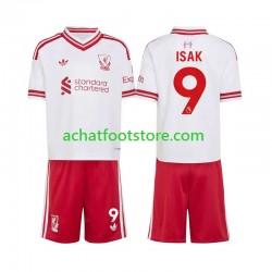 Maillot Liverpool Alexander Isak 9 Extérieur Tenue pour Enfant 2026-2027 Manche Courte