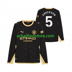Maillot Manchester City Elliot Anderson 5 Extérieur Tenue pour Homme 2026-2027 Manche Longue