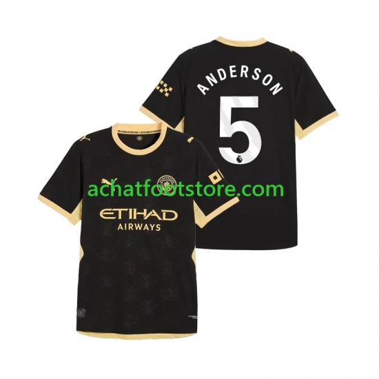 Maillot Manchester City Elliot Anderson 5 Extérieur Tenue pour Homme 2026-2027 Manche Courte