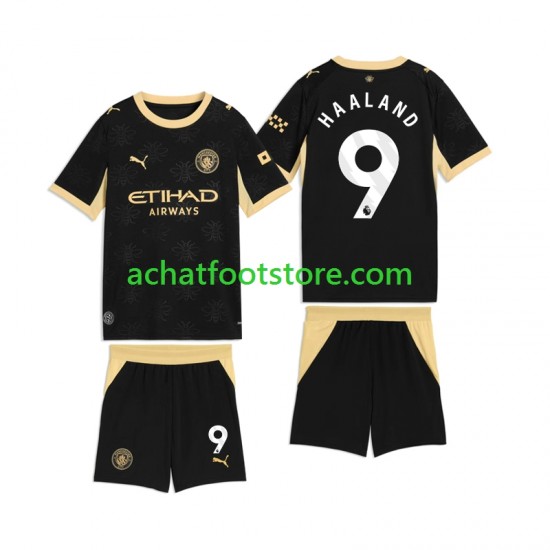 Maillot Manchester City Erling Haaland 9 Extérieur Tenue pour Enfant 2026-2027 Manche Courte