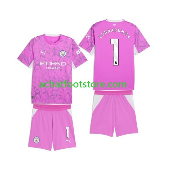 Maillot Manchester City Gianluigi Donnarumma 1 Gardien Extérieur Tenue pour Enfant 2026-2027 Manche Courte