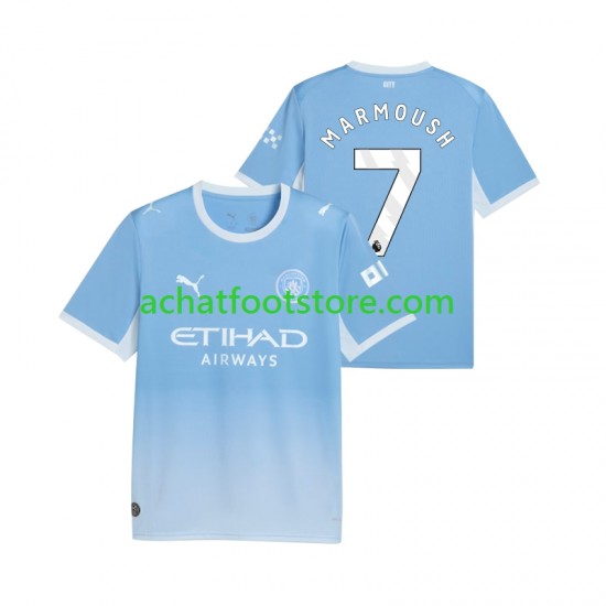 Maillot Manchester City Omar Marmoush 7 Domicile Tenue pour Homme 2026-2027 Manche Courte