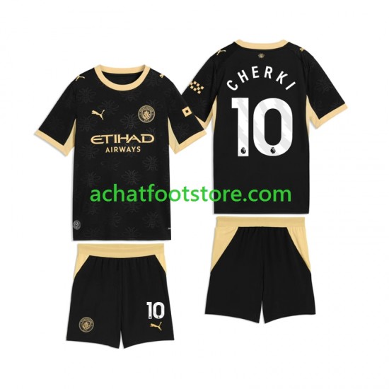 Maillot Manchester City Rayan Cherki 10 Extérieur Tenue pour Enfant 2026-2027 Manche Courte
