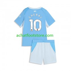 Maillot Manchester City Rayan Cherki 10 Domicile Tenue pour Enfant 2026-2027 Manche Courte