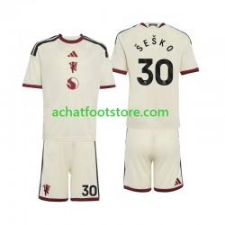 Maillot Manchester United Benjamin Sesko 30 3ème Tenue pour Enfant 2026-2027 Manche Courte