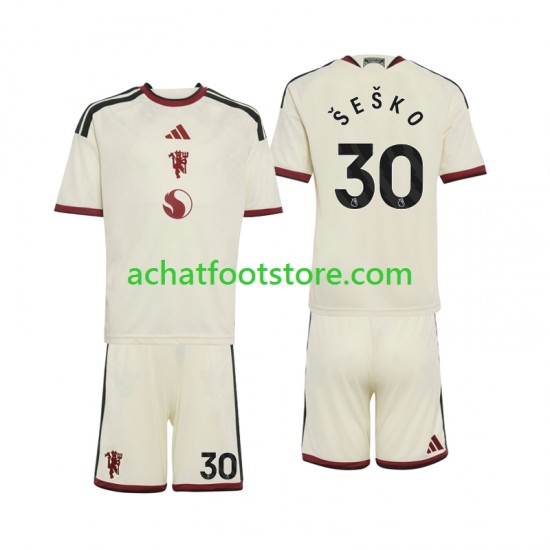 Maillot Manchester United Benjamin Sesko 30 3ème Tenue pour Enfant 2026-2027 Manche Courte